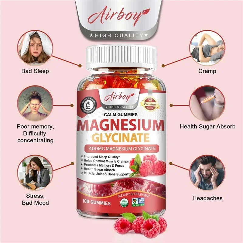 Glycinate de magnésium en gommes – CLEVI Paris