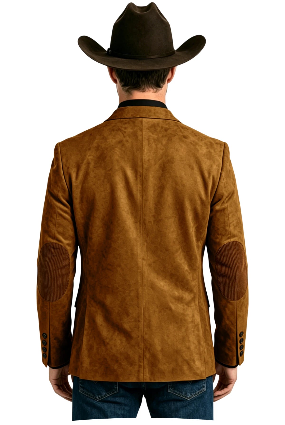 Blazer homme effet daim style western – CLEVI Paris