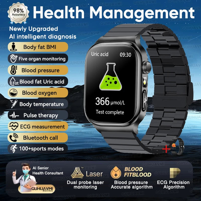 Montre connectée TK18 AMOLED 2,04 pouces – CLEVI Paris