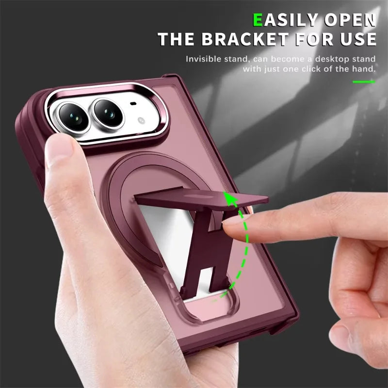 Coque iPhone Duo magnétique avec support – CLEVI Paris
