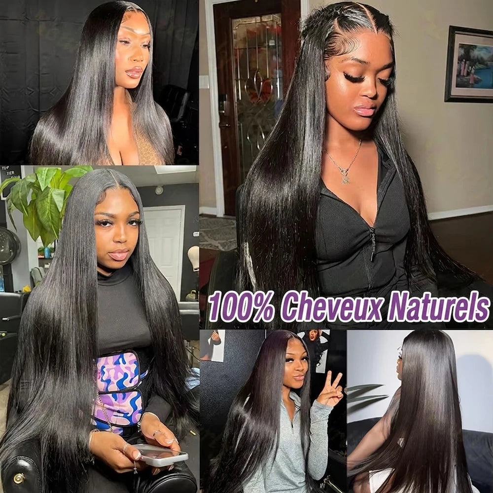 Extensions Cheveux Humains Brésiliens Lisses – Bundles Double Trame – CLEVI Paris