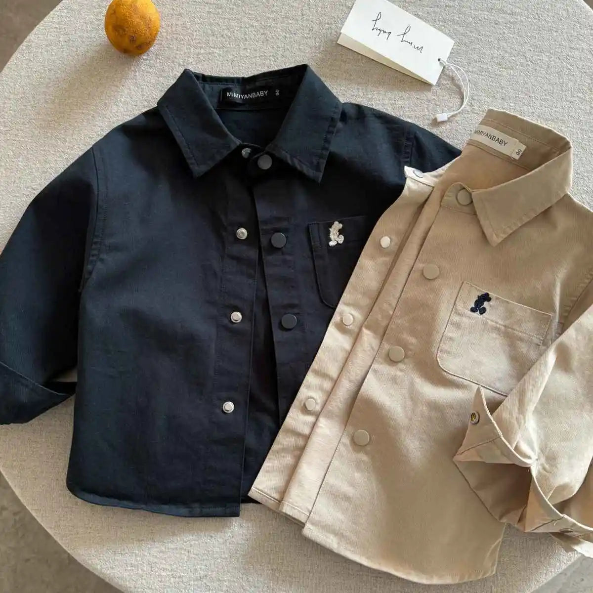 Chemise enfant unisexe à manches longues – CLEVI Paris