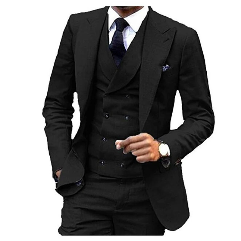 Costume homme 3 pièces, veste, gilet et pantalon – CLEVI Paris