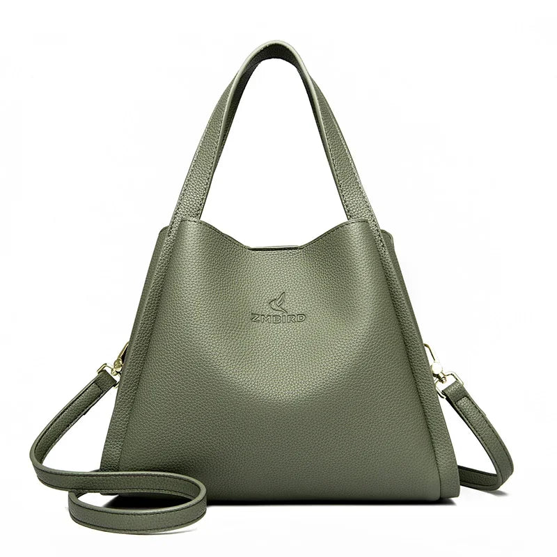 Sac Fourre-Tout Femme Cuir Microfibre 3 Modes de Port – CLEVI Paris