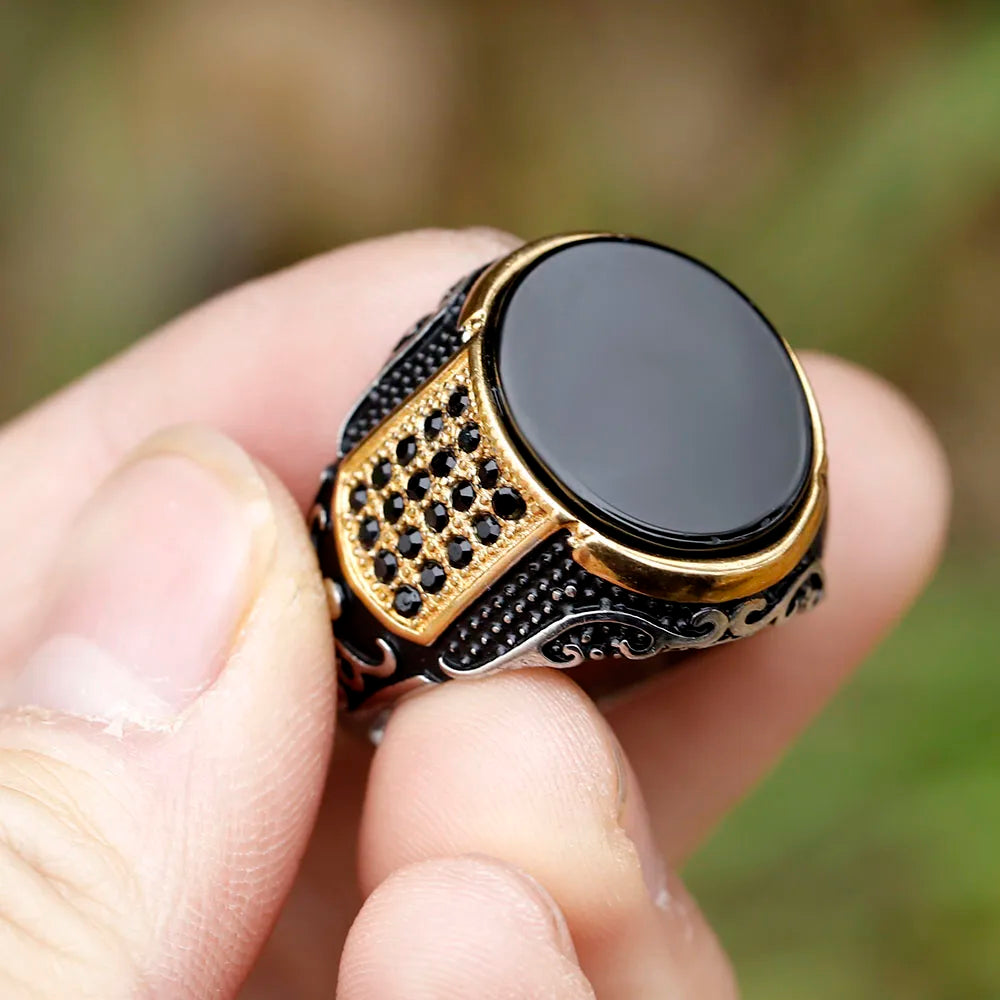 Bague Homme Ronde en Acier Titane – CLEVI Paris