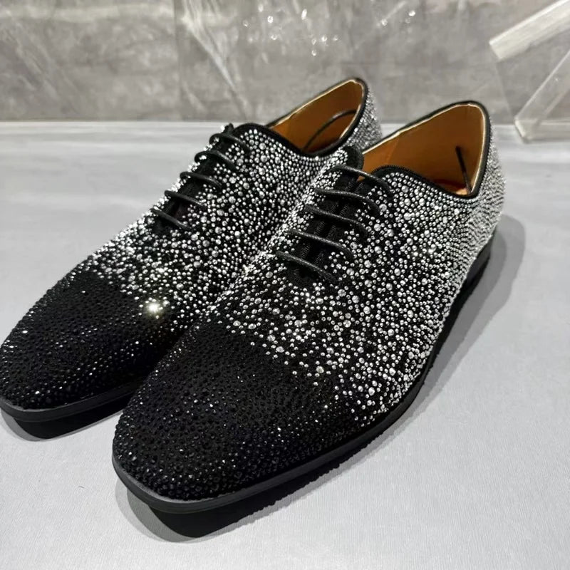 Chaussures Oxford homme en daim noir – CLEVI Paris