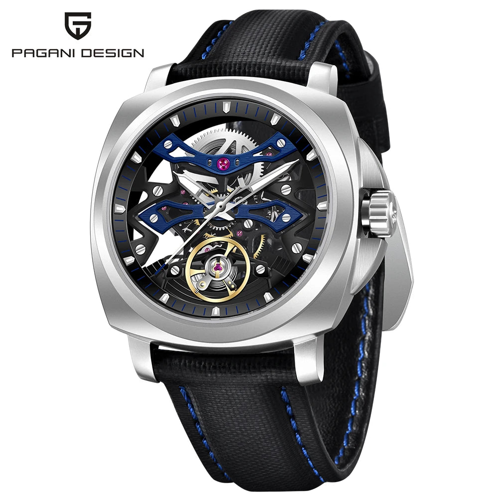 Montre Homme Automatique Squelette Nylon Couronne Vissée Pagani Design PD-YS017 – CLEVI Paris