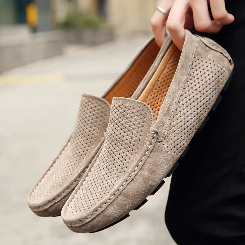 Mocassins Suède Homme Respirants Casual – CLEVI Paris