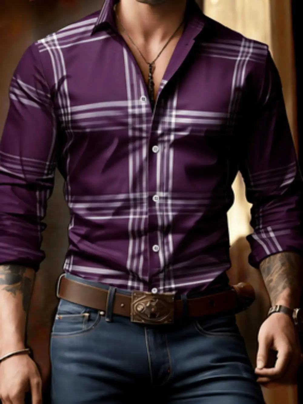 Chemise homme classique rayée en soie – CLEVI Paris