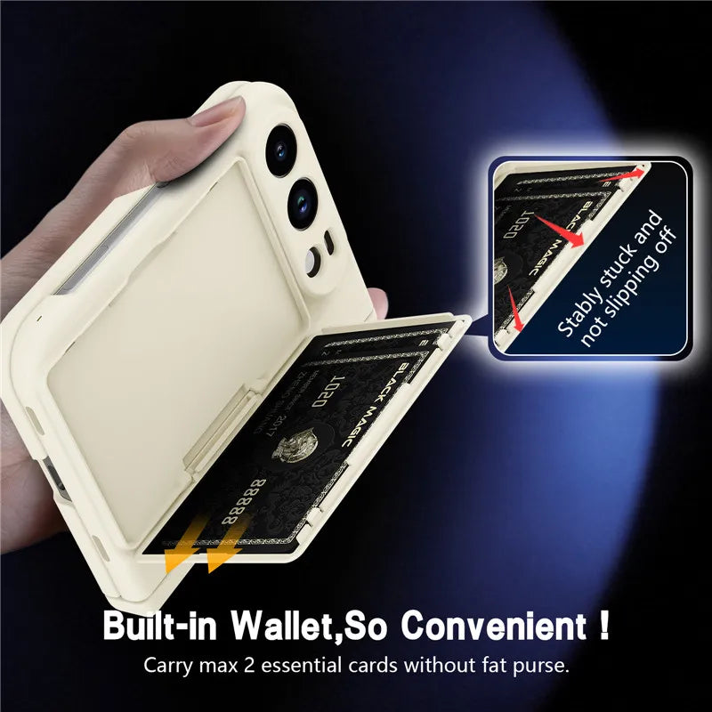 Coque iPhone Duo porte-cartes avec support – CLEVI Paris