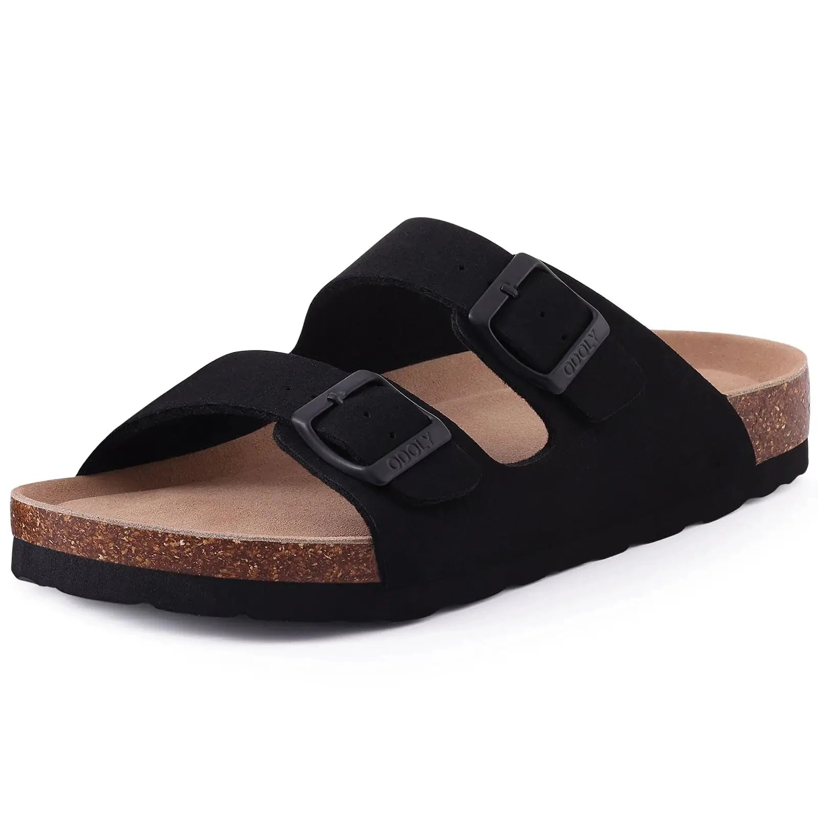 Mules Suède Boucle Métal Semelle Liège Soutien de Voûte | Mixte EU 36-46