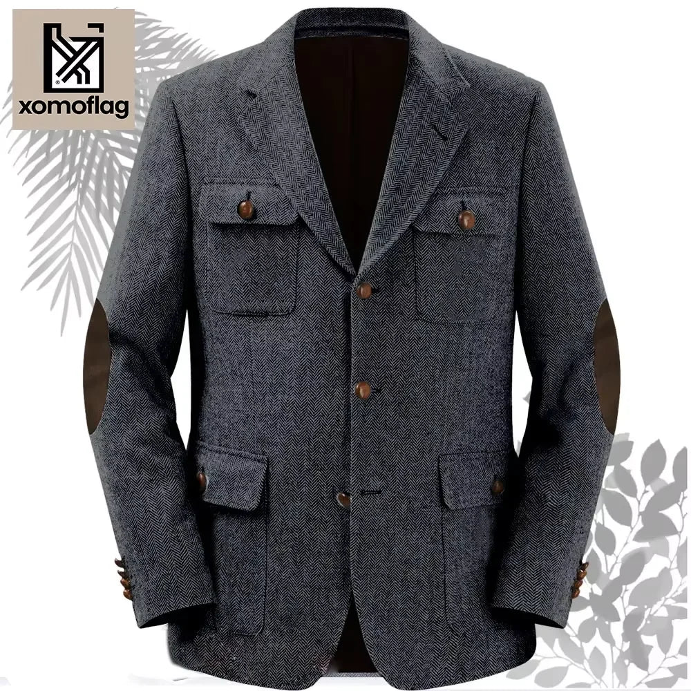 Costume homme à chevrons 2 pièces – CLEVI Paris