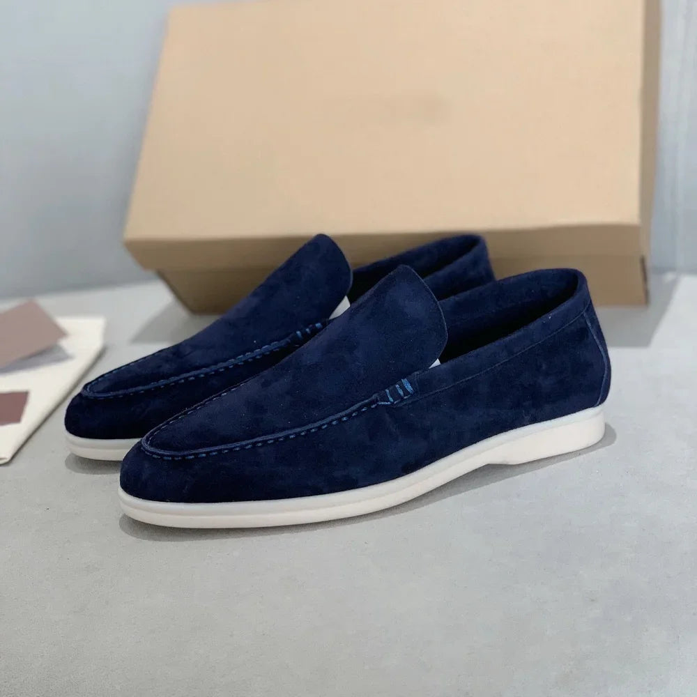 Mocassins Suède Femme Ajourés – CLEVI Paris