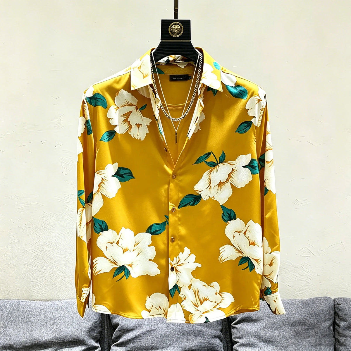 Chemise homme à imprimé floral – CLEVI Paris