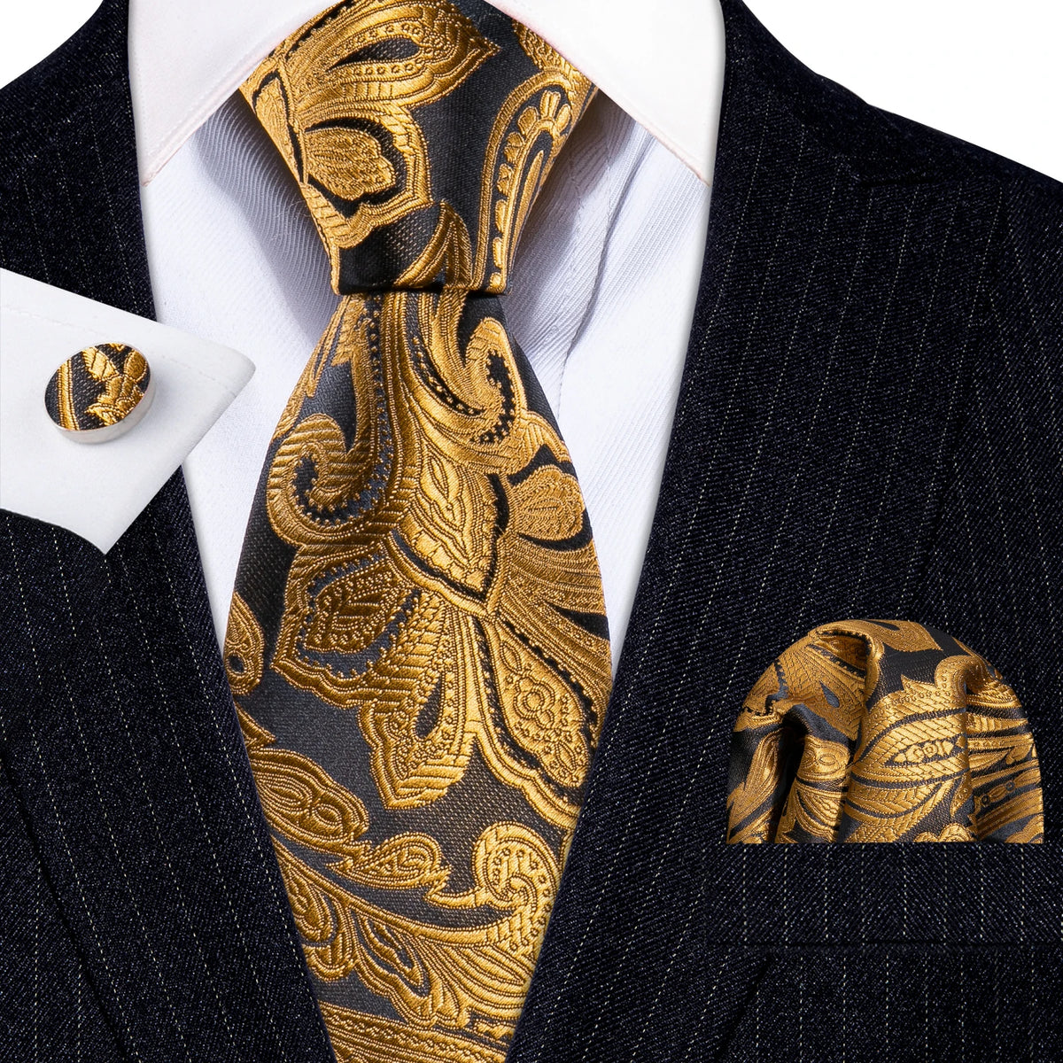 Ensemble Cravate Jacquard Homme – CLEVI Paris