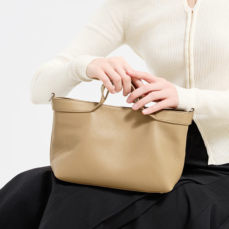 Sac Aisselle Cuir Véritable Patchwork Femme Rétro Multi-Poches Toutes Saisons – CLEVI Paris