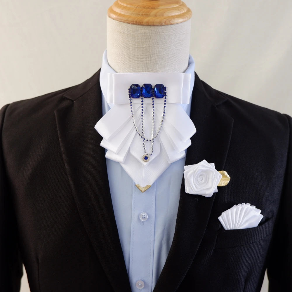 Ensemble nœud papillon 3 pièces, broche et fleurs – CLEVI Paris