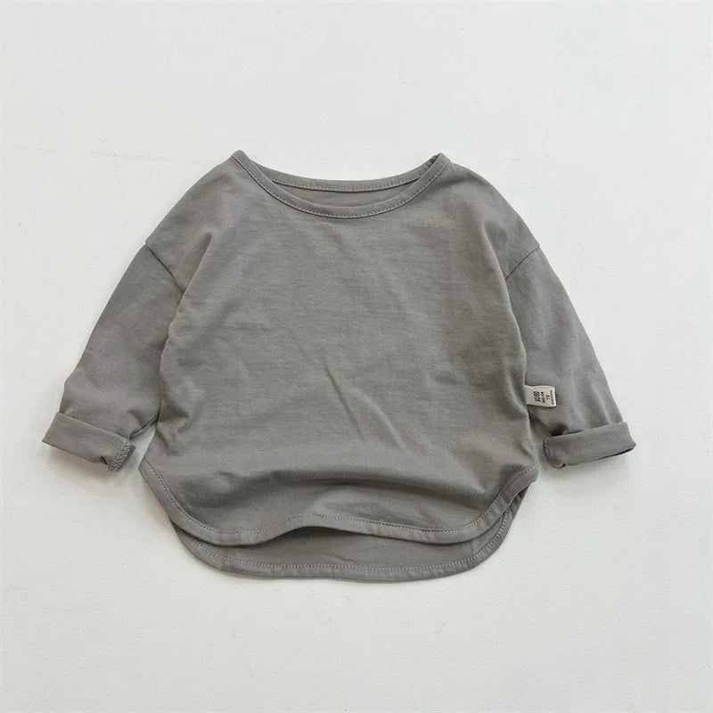 T-shirt enfant coton à manches longues – CLEVI Paris