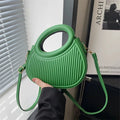 Sac Coquille Femme Rayures PU Zip Bandoulière – CLEVI Paris