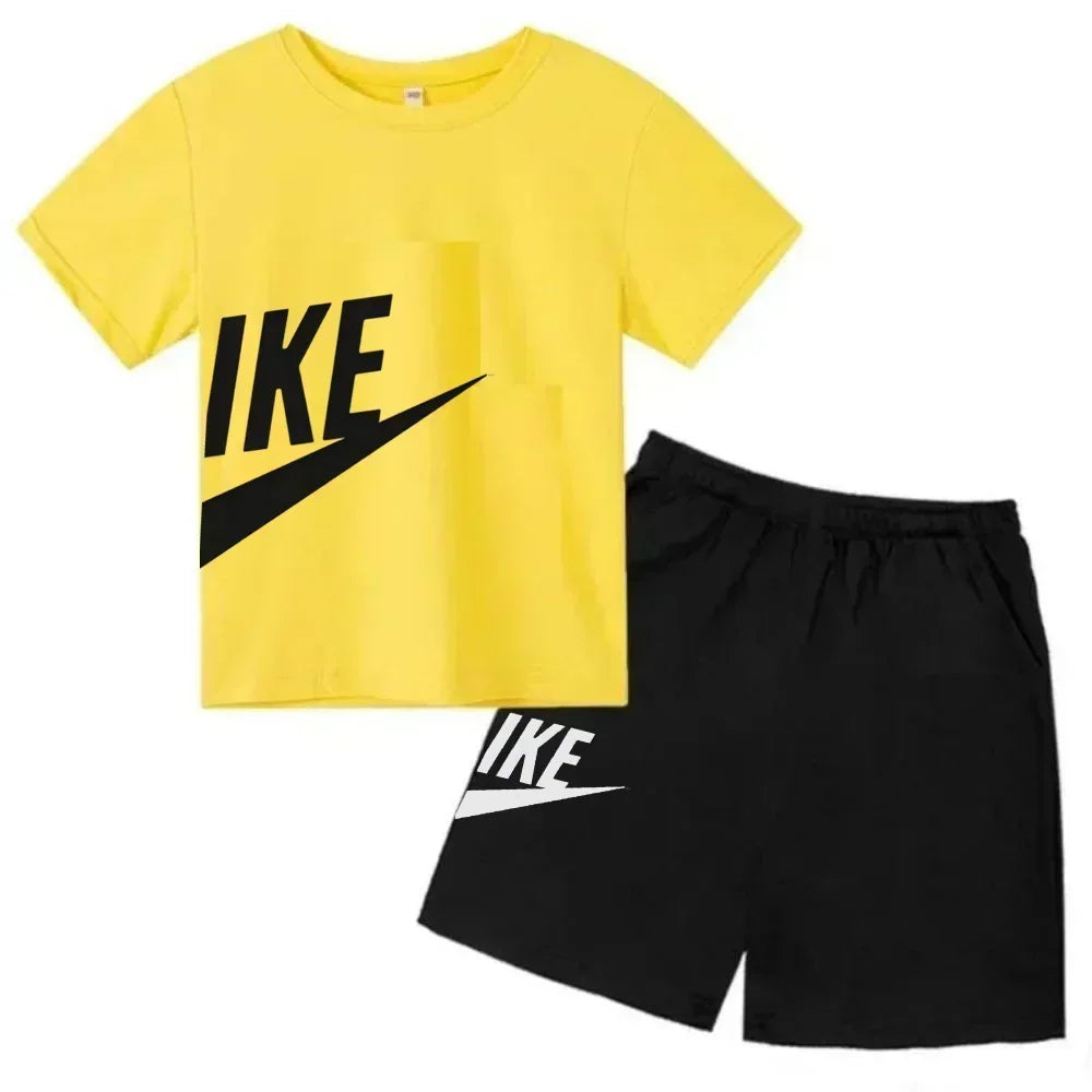 Ensemble enfant T-shirt et short en coton – CLEVI Paris