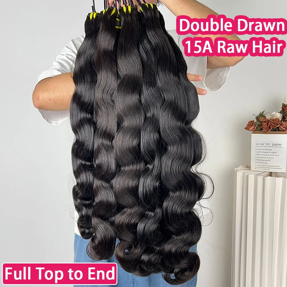 Tissage Vietnamien Body Wave Double Drawn Virgin Hair 1B – CLEVI Paris
