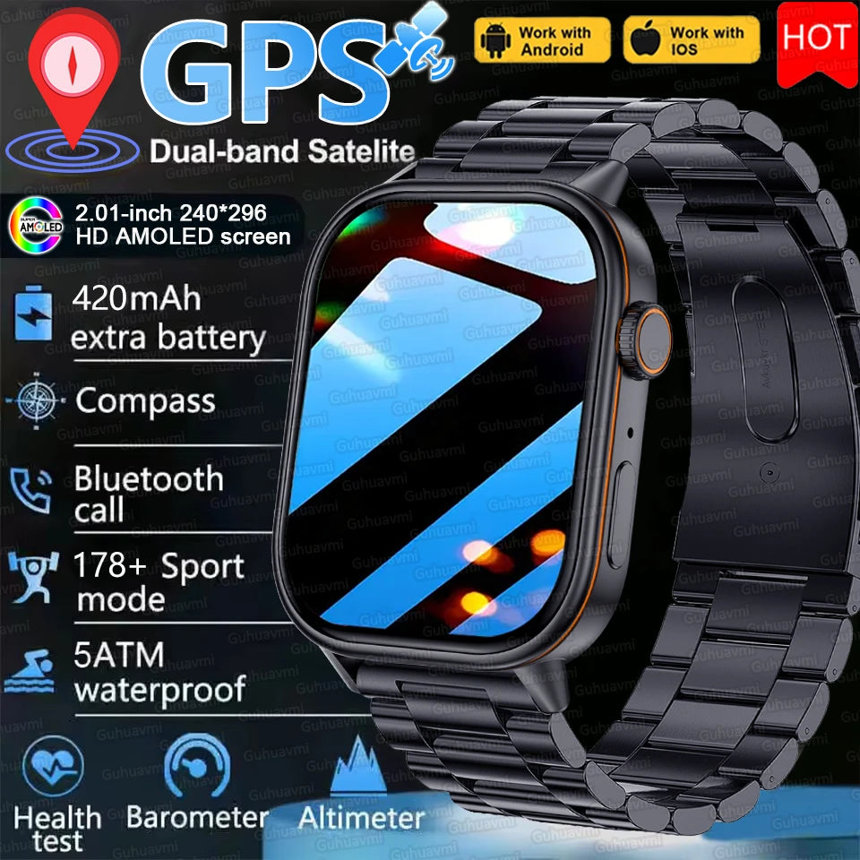 Montre connectée GUHUAVMI AMOLED 2,01 pouces – CLEVI Paris