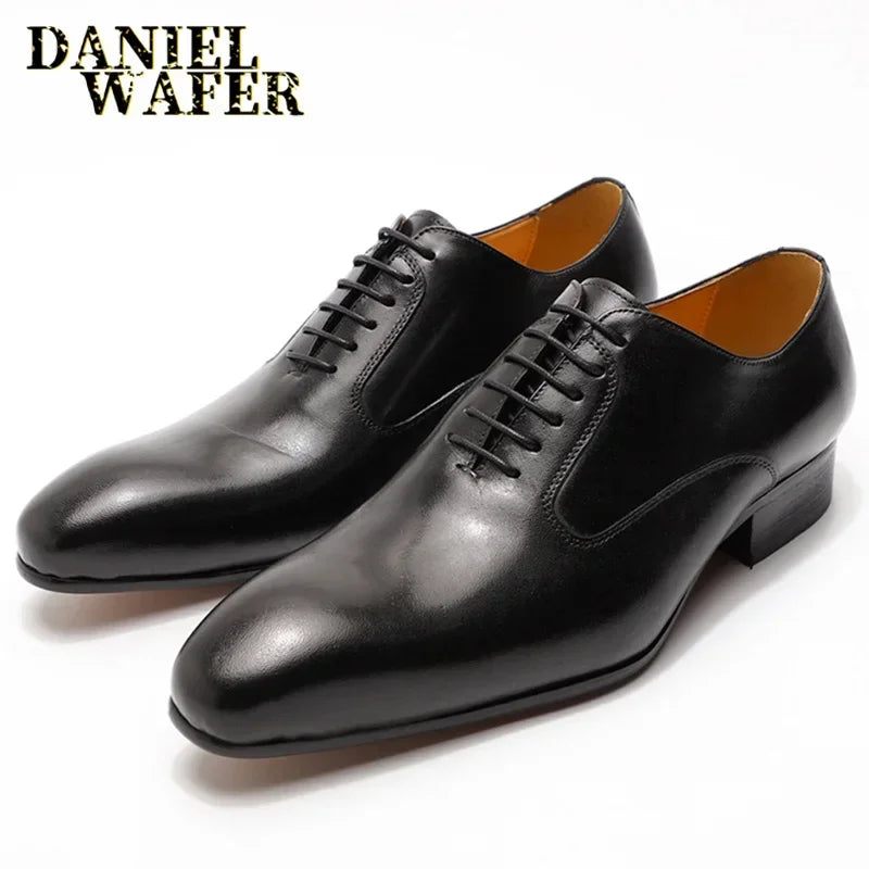 Chaussures Oxford en cuir à bout pointu – CLEVI Paris