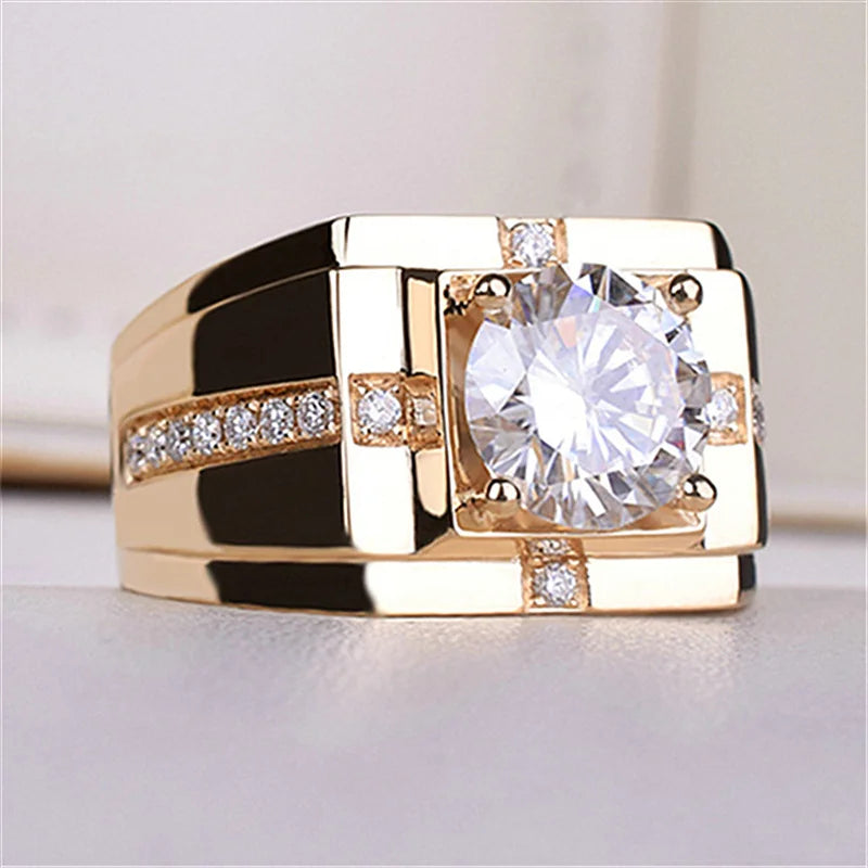 Bague Homme Cristal Rectangulaire Argent 925 – CLEVI Paris
