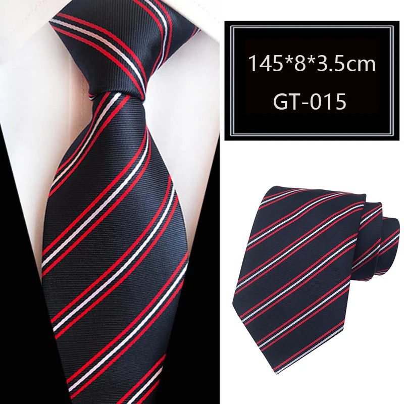 Cravate homme rayée en jacquard – CLEVI Paris