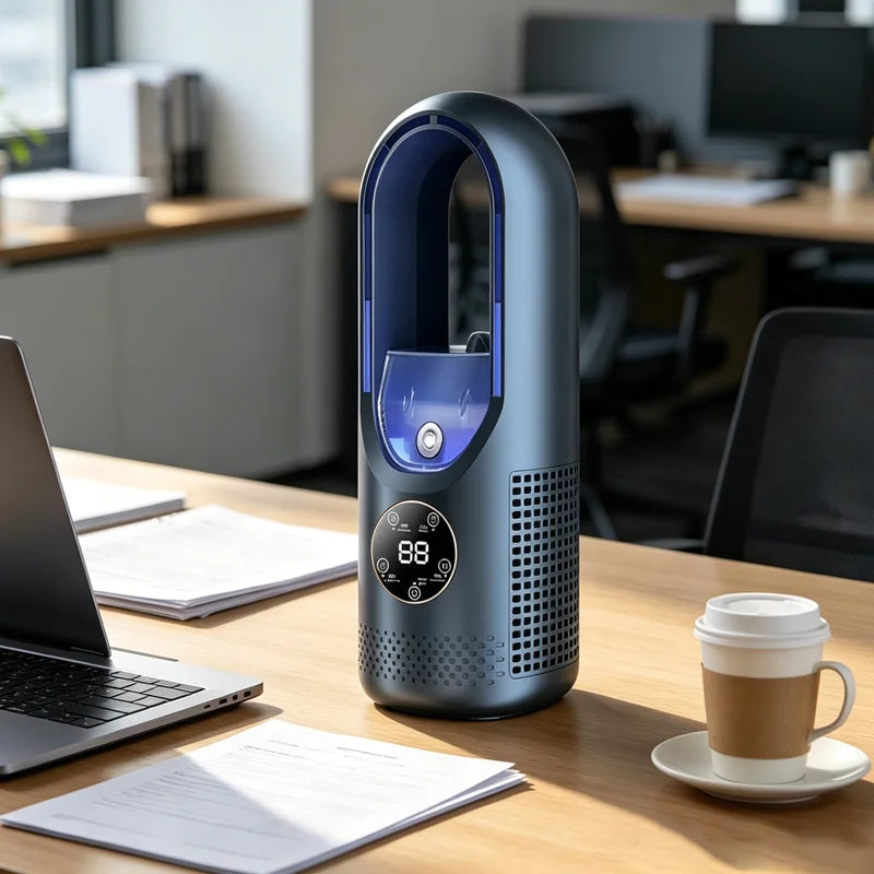 Ventilateur humidificateur USB de bureau silencieux – CLEVI Paris