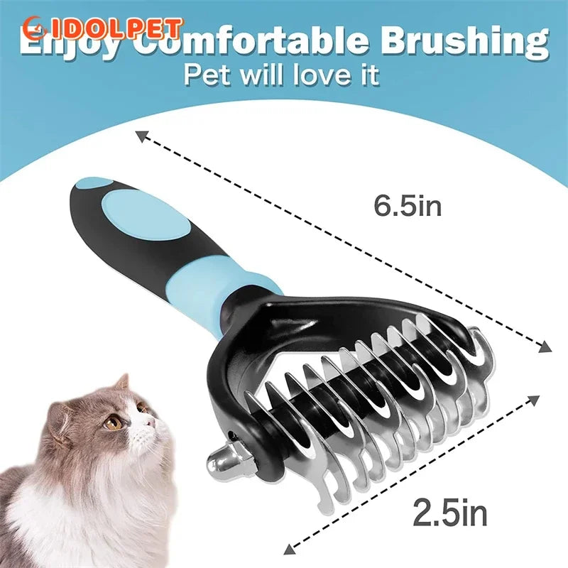 Brosse démêlante double face pour chien et chat – CLEVI Paris
