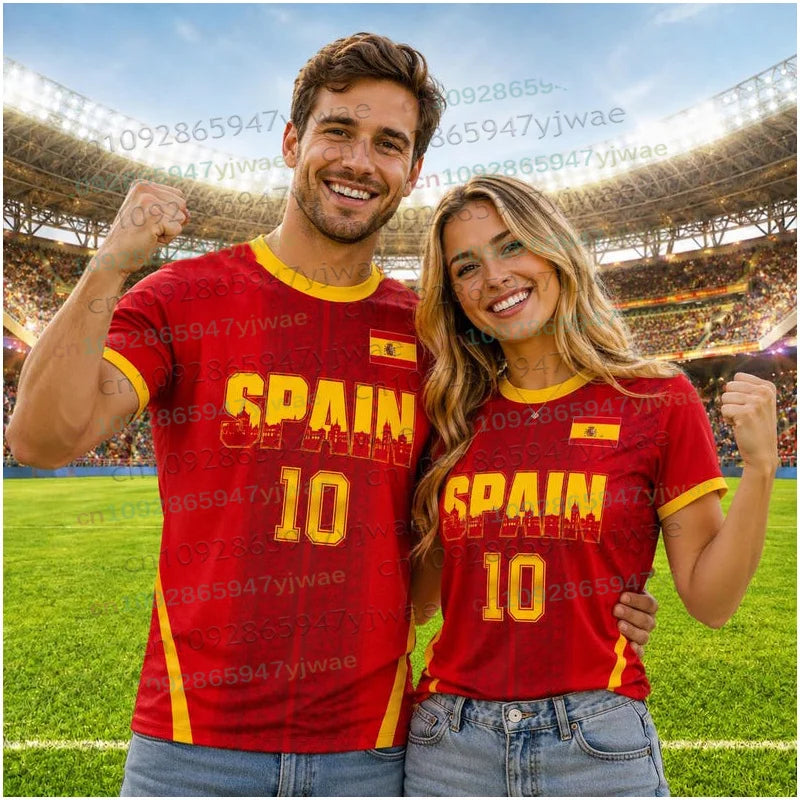 Ensemble football Espagne junior maillot short – CLEVI Paris