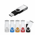 Clé USB 2.0 Rotative 4Go 8Go 16Go 32Go Lecture 10MB/s Bleu Noir Rouge – CLEVI Paris