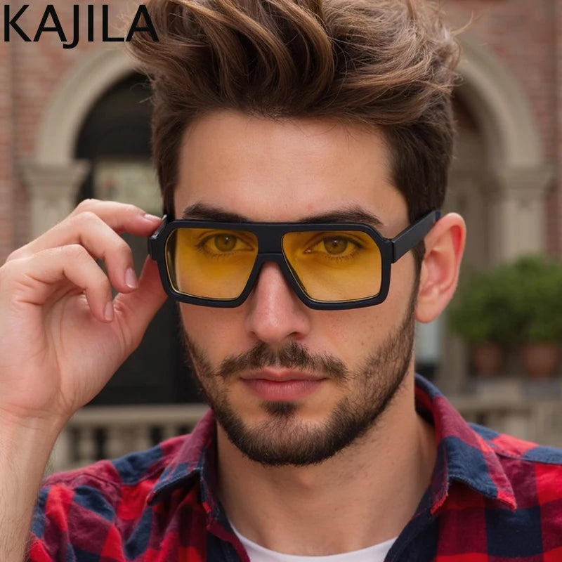 Lunettes de soleil carrées oversize Kajila – CLEVI Paris