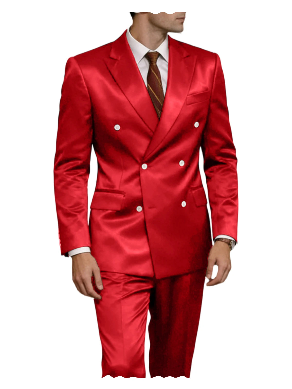 Smoking homme 2 pièces en satin – CLEVI Paris