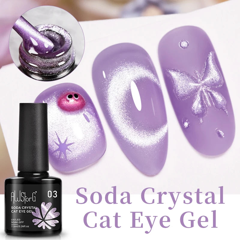 Vernis Gel UV Cat Eye AWStorG 7,5ml Semi-Permanent – CLEVI Paris