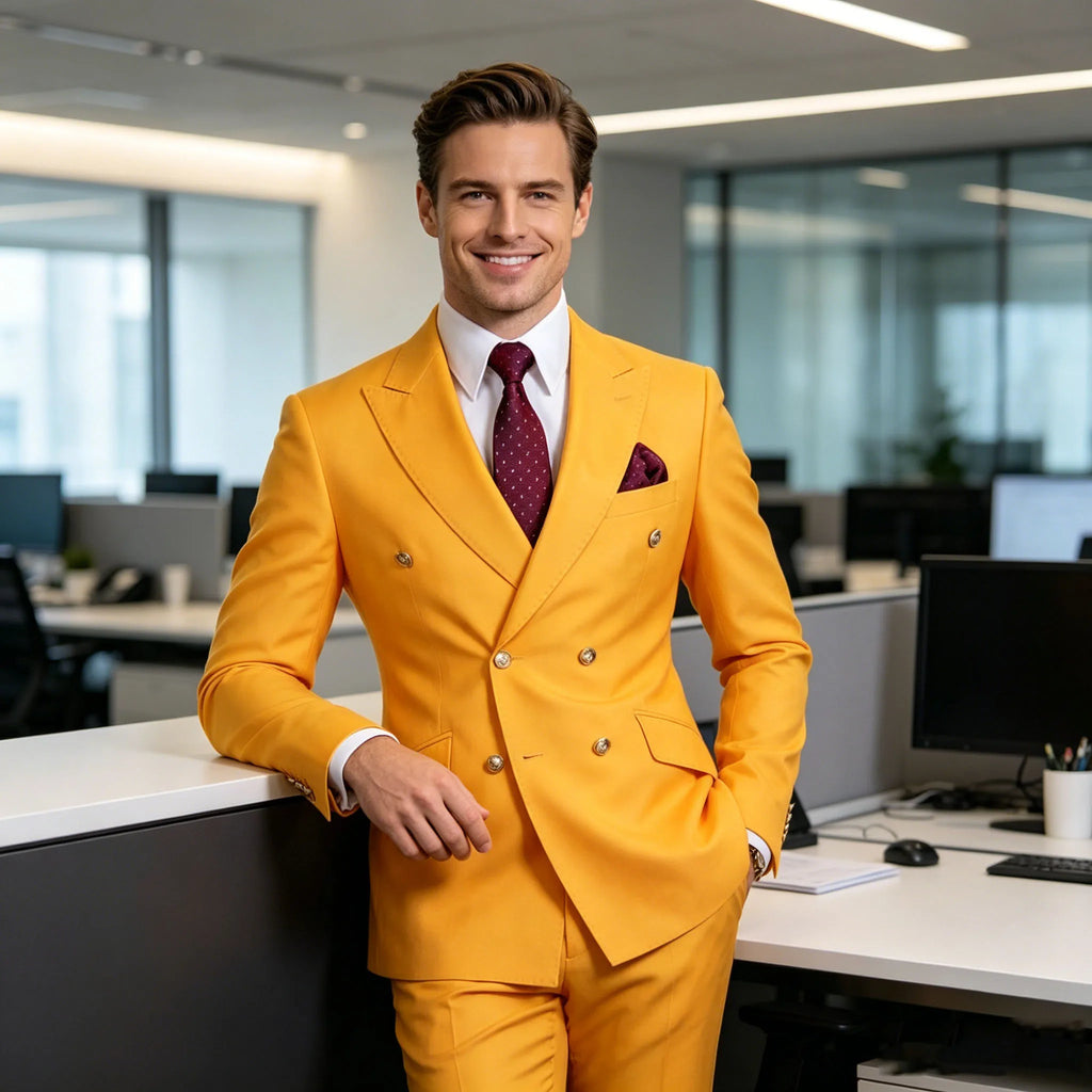 Costume croisé 2 pièces homme – CLEVI Paris
