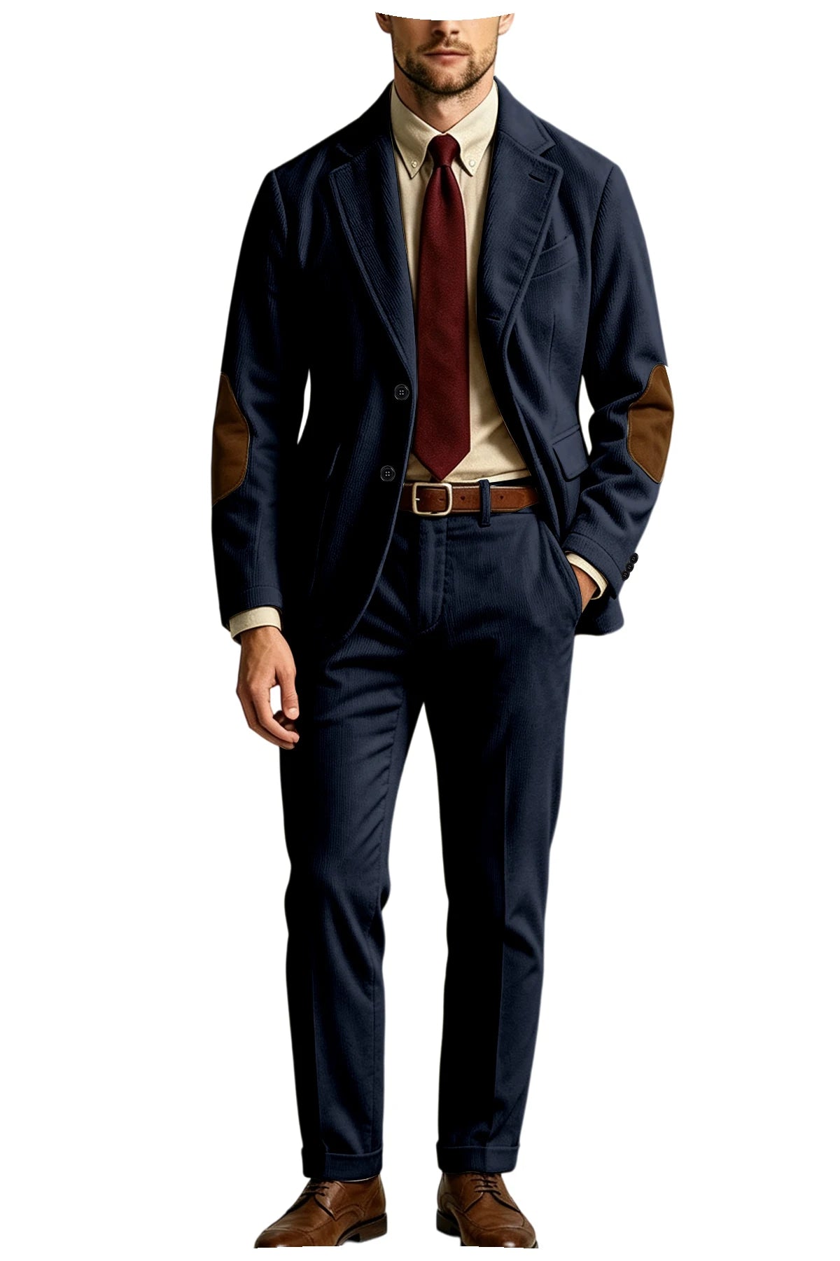 Costume homme 2 pièces en velours côtelé – CLEVI Paris