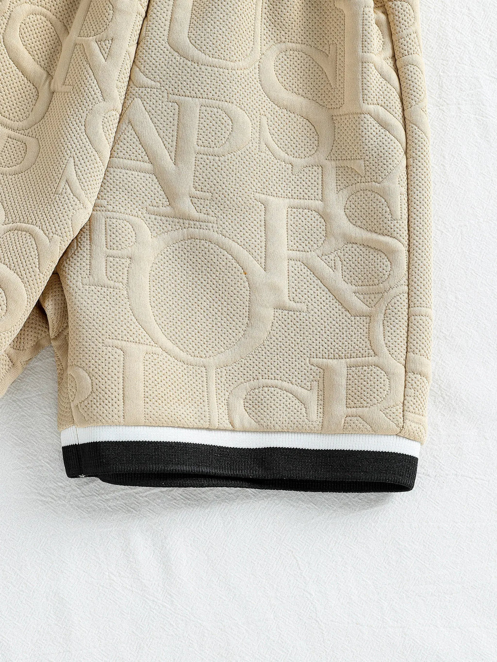 Ensemble garçon uni haut à col et short – CLEVI Paris