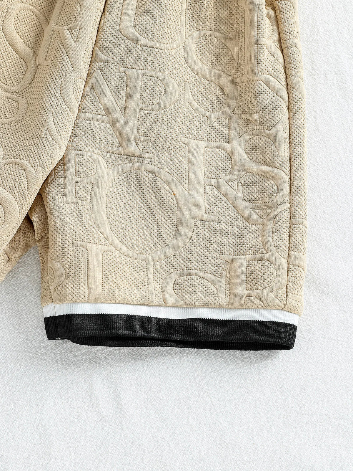 Ensemble garçon uni haut à col et short – CLEVI Paris