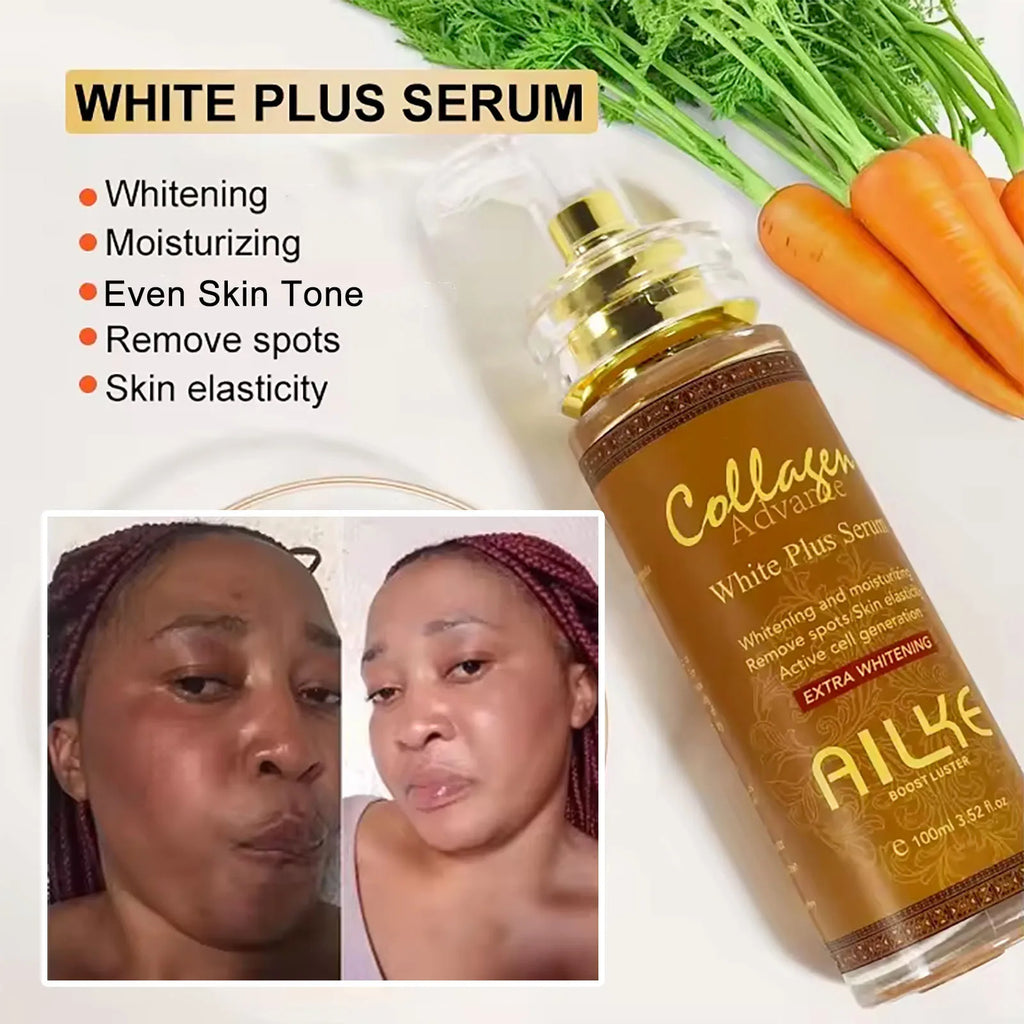 Sérum & Lotion Éclaircissants Collagène AILKE – Anti-Taches, Hydratant & Teint Uniforme – CLEVI Paris