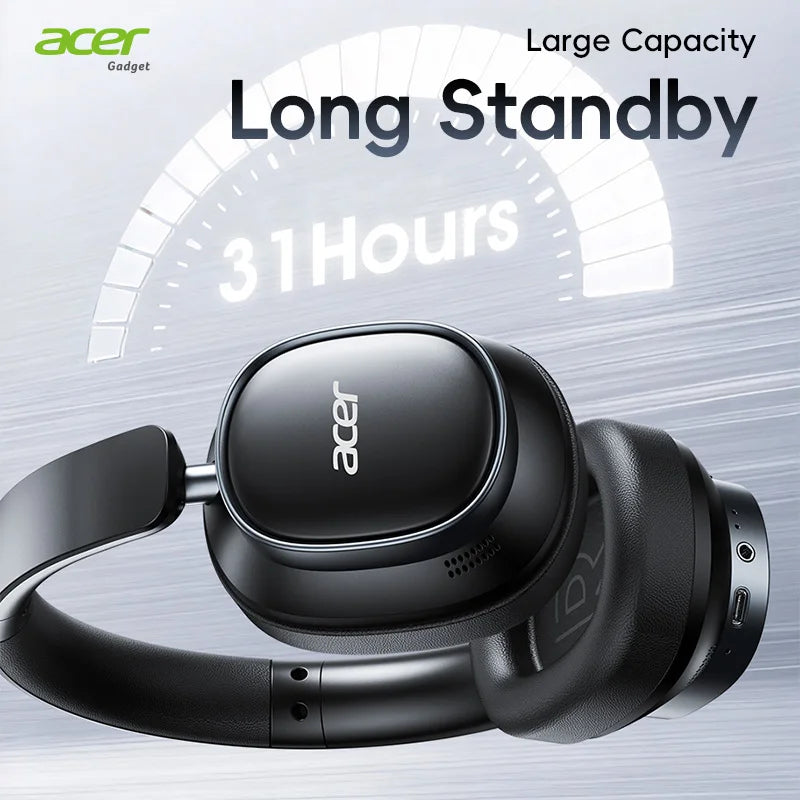 Casque Gaming Acer OHR633 Bluetooth ANC HiFi Pliable – CLEVI Paris