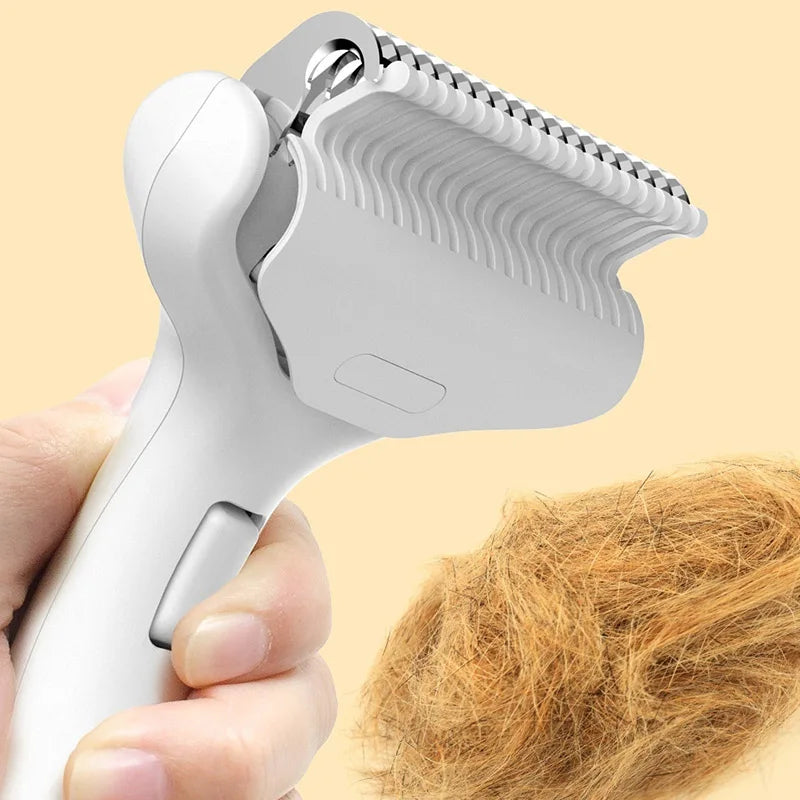 Brosse démêlante chien et chat anti-poils morts – CLEVI Paris