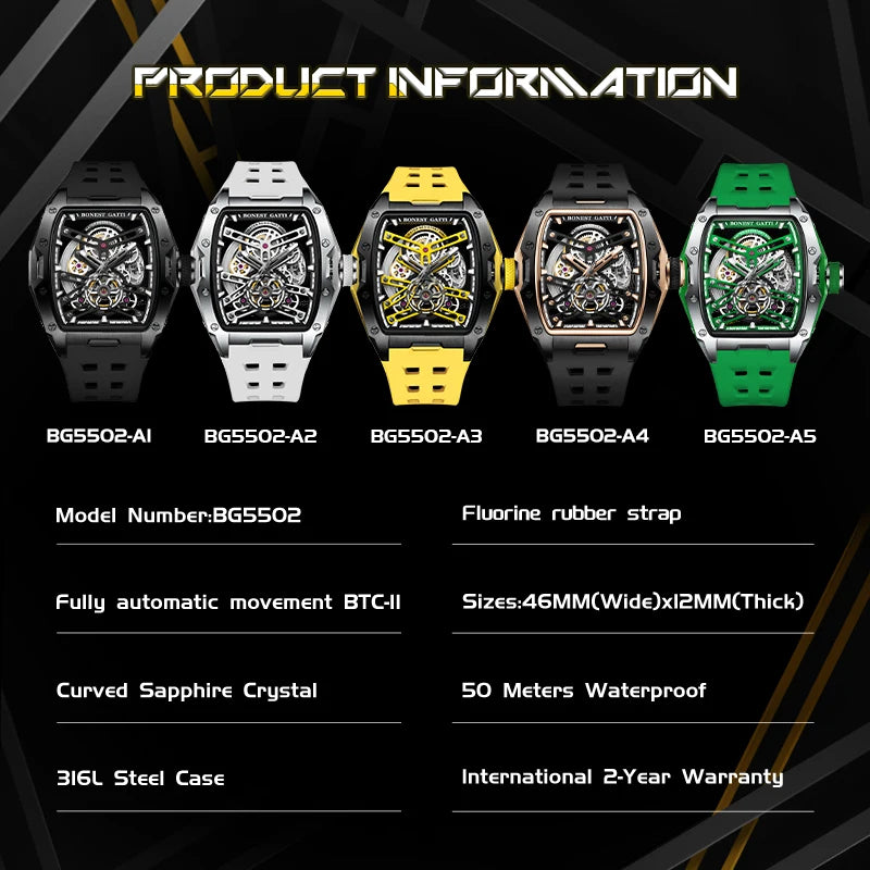 Montre automatique BONEST GATTI BG5502 – CLEVI Paris