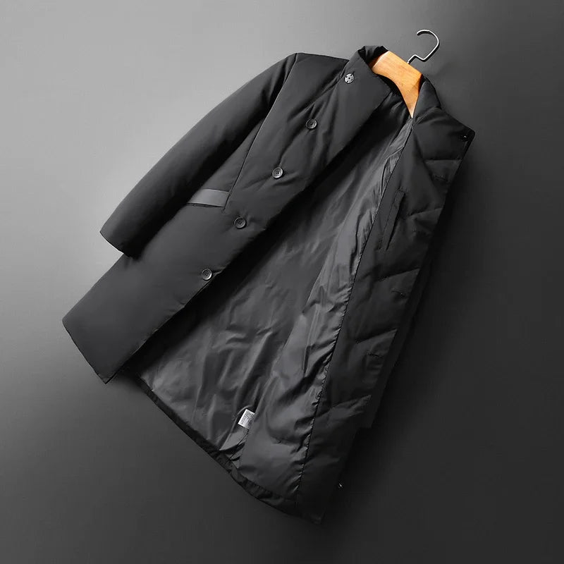 Manteau homme en duvet à col montant – CLEVI Paris