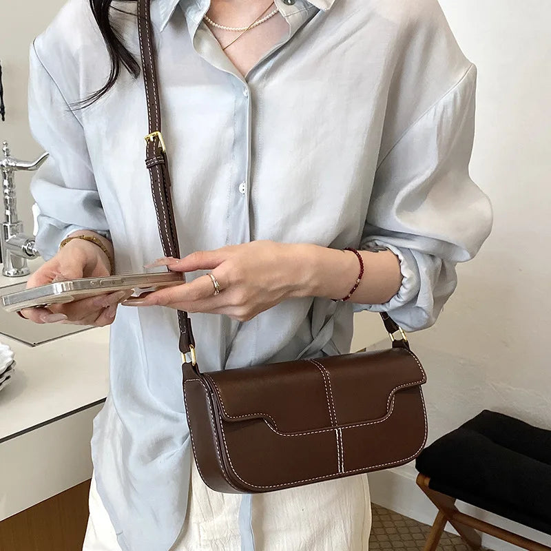 Mini Sac Baguette Femme Rétro Style Français PU Poche Téléphone 4 Coloris – CLEVI Paris