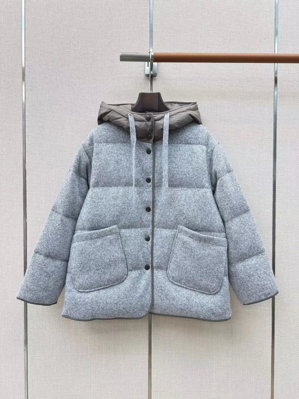 Veste matelassée femme en cachemire – CLEVI Paris