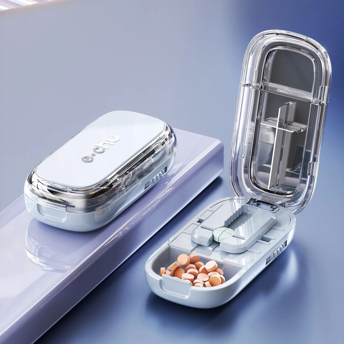 Coupe-comprimés portable avec rangement – CLEVI Paris