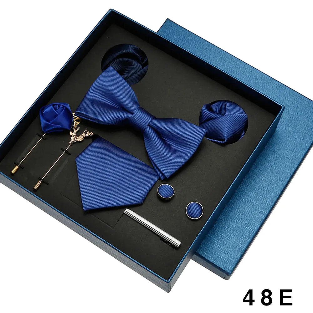Coffret homme 8 pièces, cravate et accessoires – CLEVI Paris
