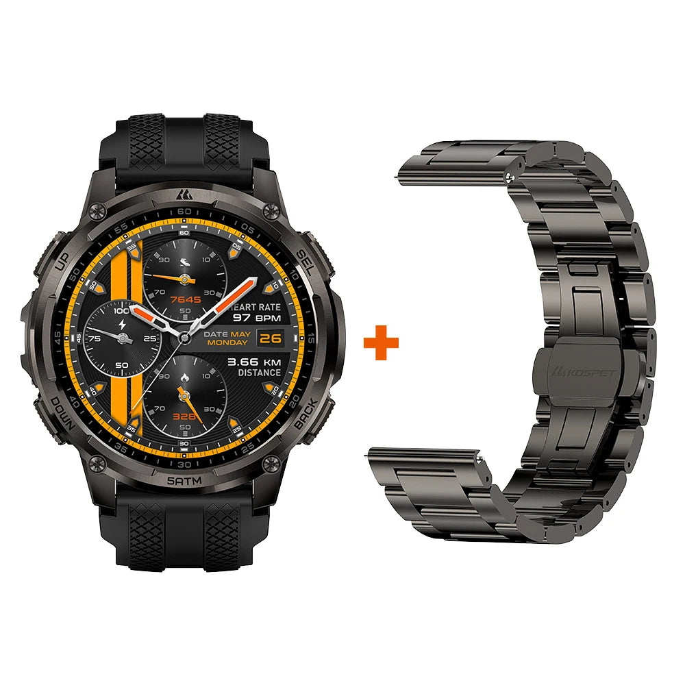 Montre KOSPET TANK T4C GPS et lampe LED – CLEVI Paris